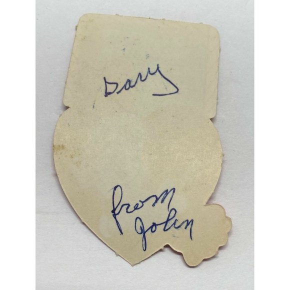 Vintage Valentines Day Greeting Card School Teach You to Be Mine Student 40s - Picture 2 of 6